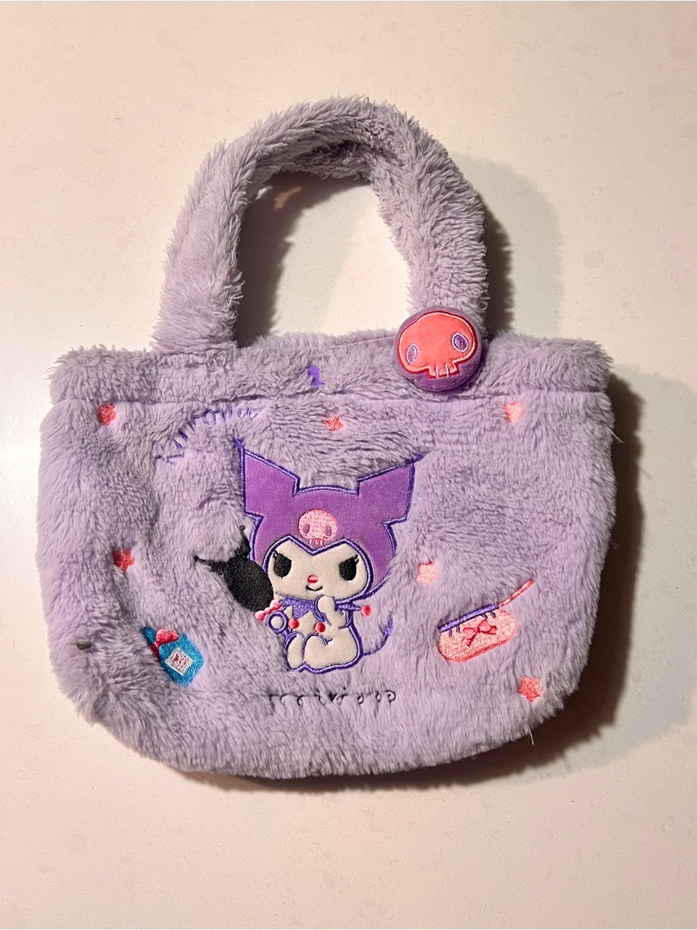 Miniso Sanrio Kuromi Plush Handbag / Crossbody Bag